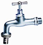 Verchr Messing Buitenkraan |  3/4