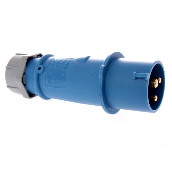 Stekker Ceeform 3P/16 230V G5 blauw