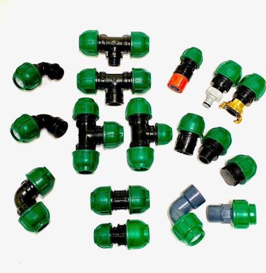 Alle klemkoppelingen voor PE 20mm