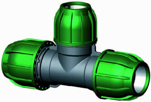 T-Stuk PE Verloop |  32 x 25 x 32 mm