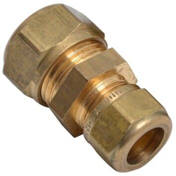 Verloop knelkoppeling 22x15 mm