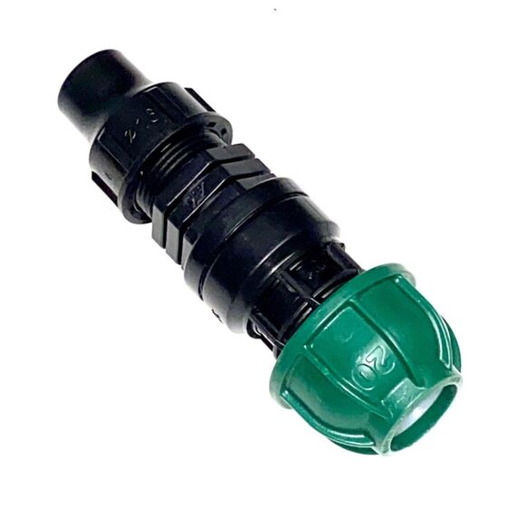 Overgangskoppeling PE 20mm naar druppelslang