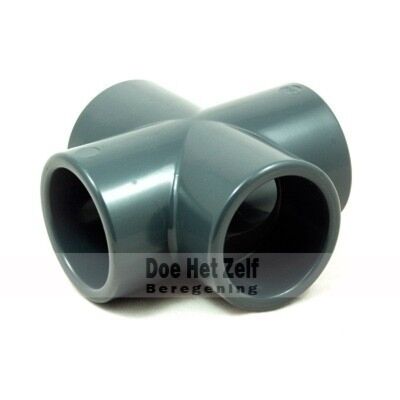 PVC Kruisstuk met lijmfitting