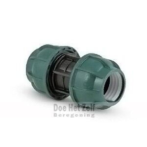 Rechte kopp. Pe 40x40 mm