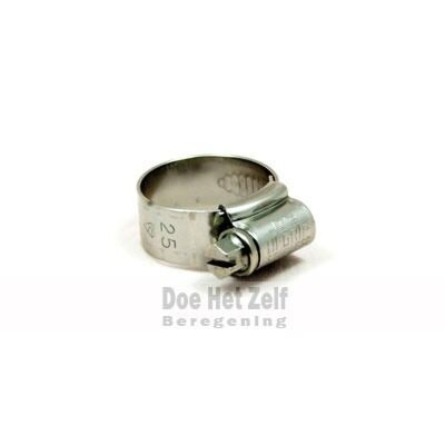 Slangklem RVS 9,5 tot 12 mm