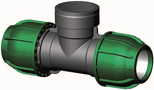 T-Stuk PE Bi dr |  16 mm x 3/4"