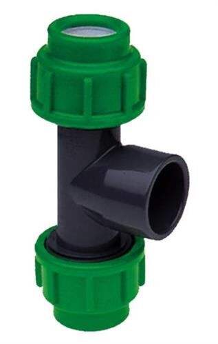 T-Stuk PE - PVC |  25 mm PE x 32 mm PVC