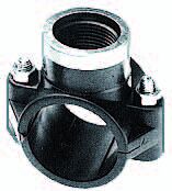 Klemzadel 25x3/4" met RVS ring